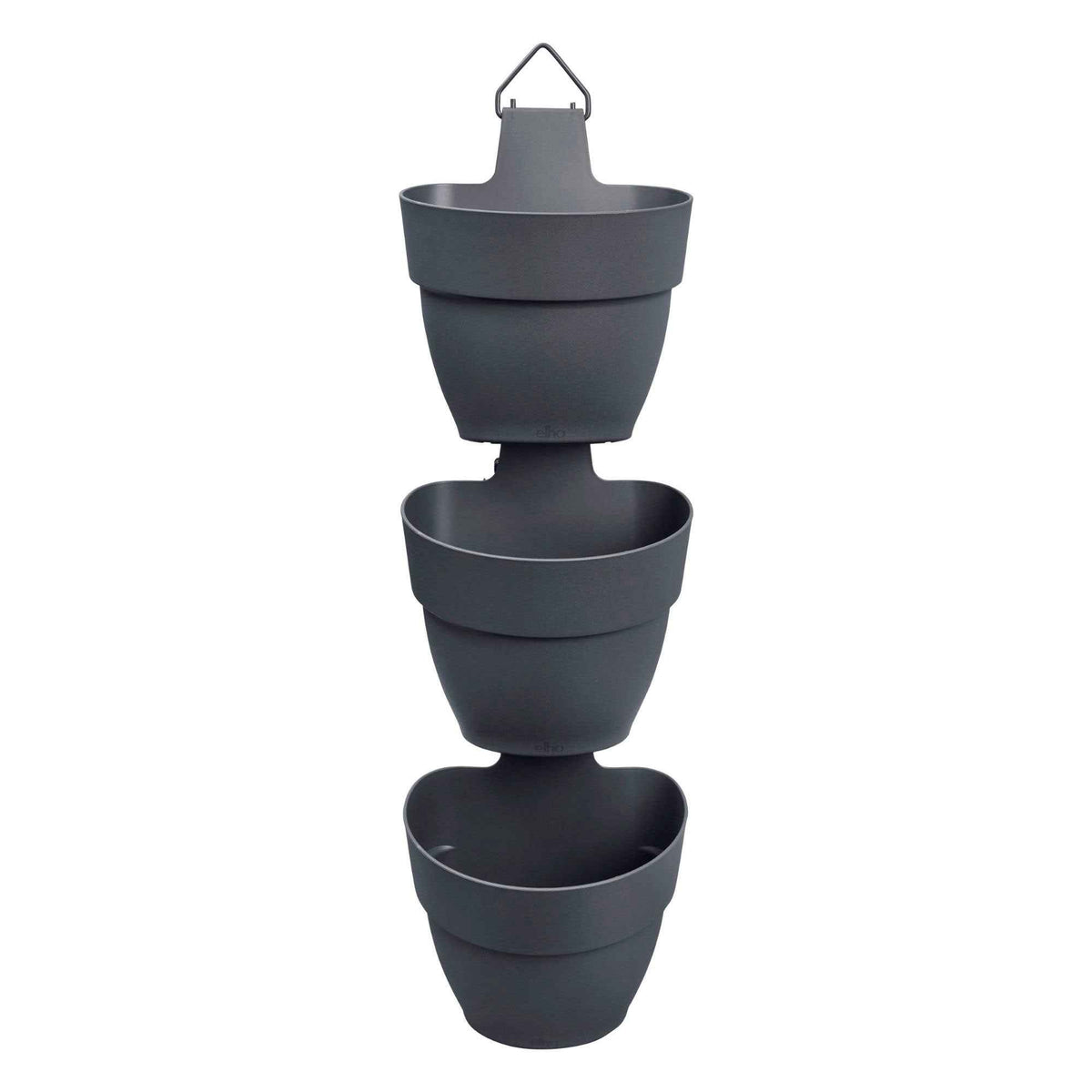 - 3 Pots de fleurs Vibia campana forêt Anthracite ELHO - Entretien et Matériel