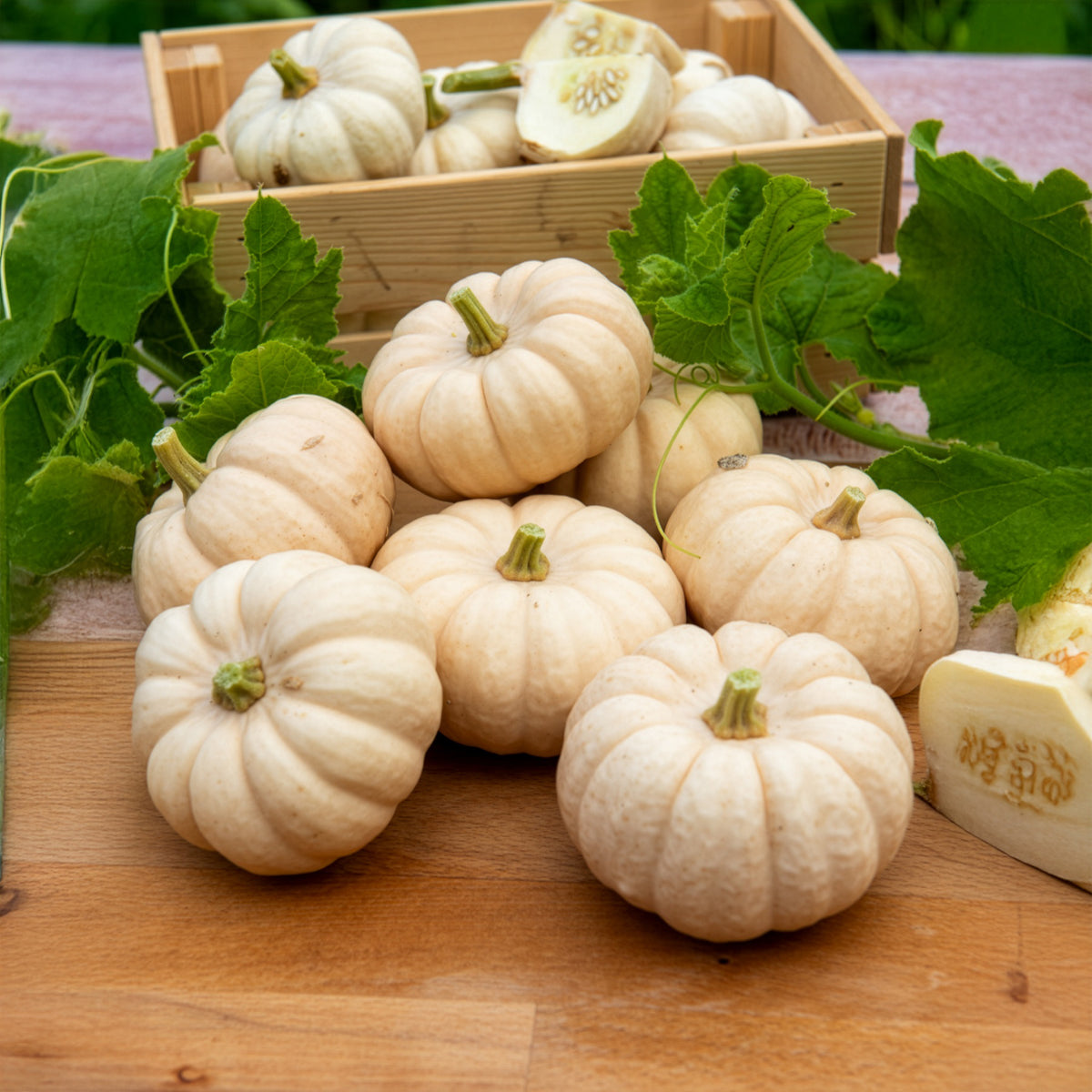 Cucurbita pepo Baby Boo - Courge Baby Boo - Graines de courges