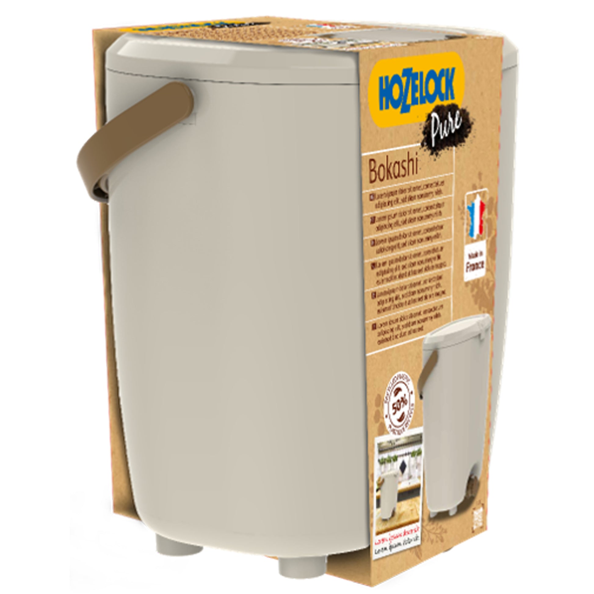 Entretien et Matériel - Kit composteur de cuisine + activateur de compost HOZELOCK -