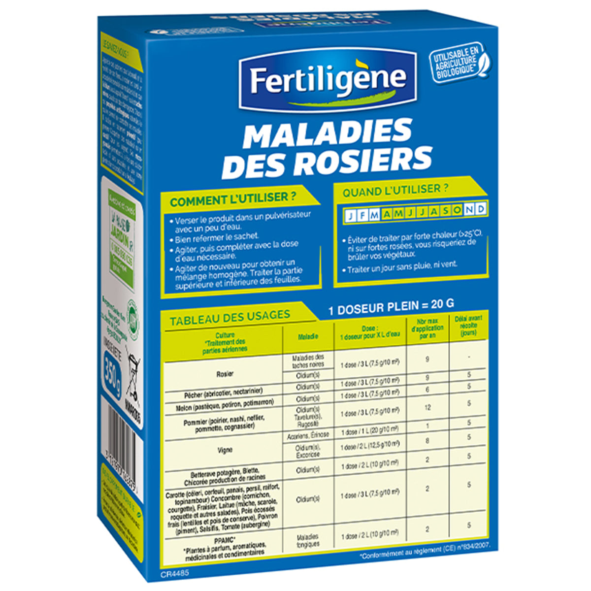 Maladie des rosiers FERTILIGENE - - Bakker