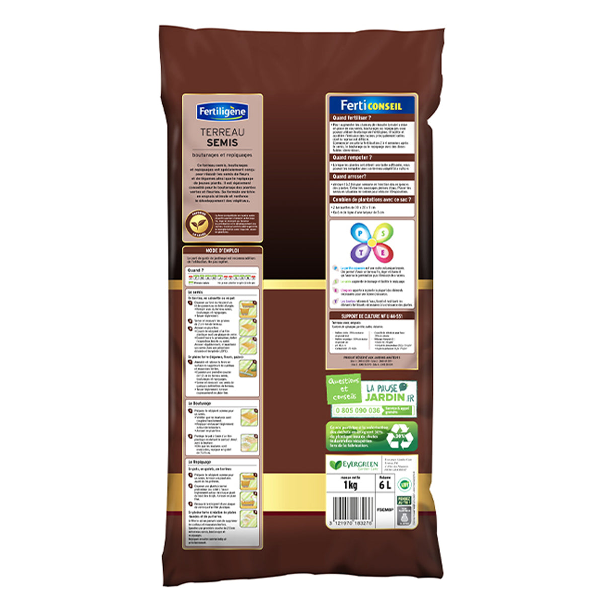Terreau semis FERTILIGENE - - Bakker