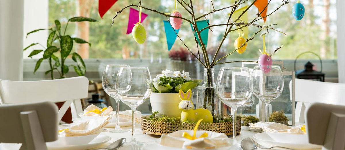 Décoration de Pâques avec des plantes