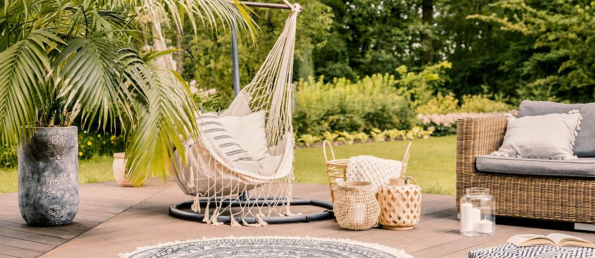 Profitez de votre jardin ou balcon bohème pendant vos vacances