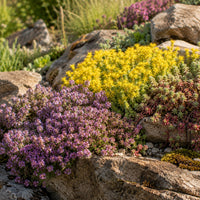 3 Vivaces tapissantes  - Thymus serphyllum, Sedum acre , Sedum spurium - Bakker