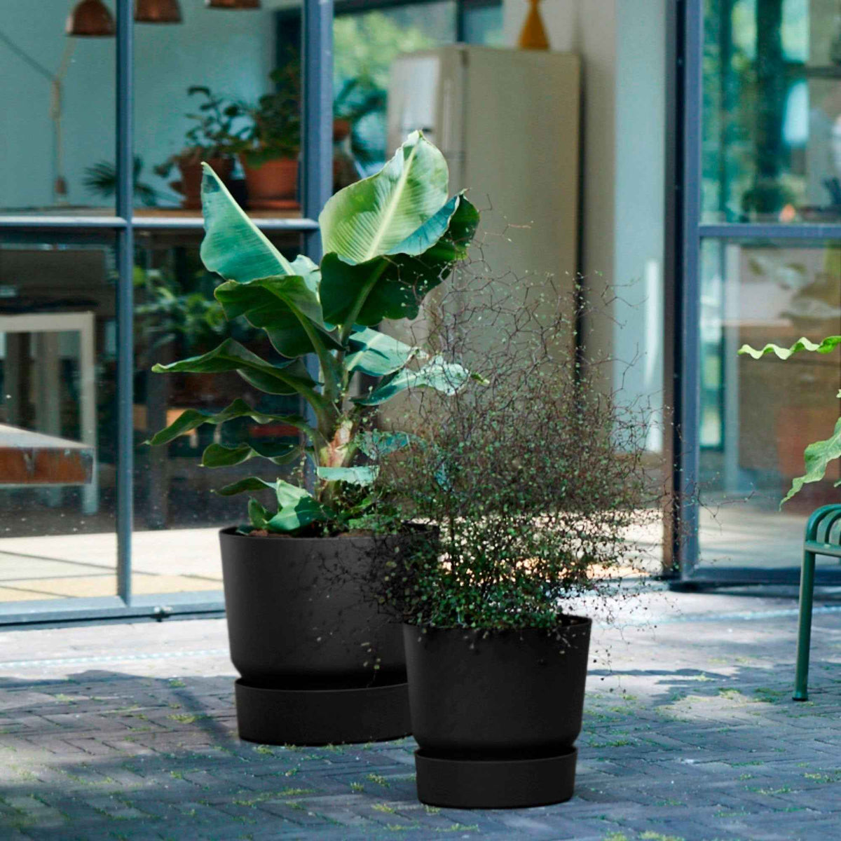 Pot de fleurs Elho Greenville noir -  - Bakker