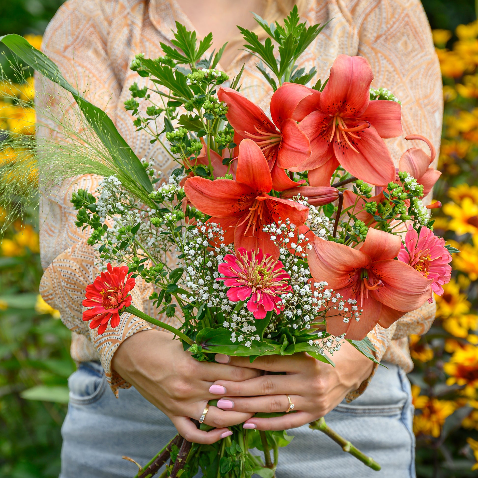Lis asiatique rouge et mélange de graines de fleurs - Lilium asiaticum red - Bakker