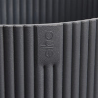 Pots d'intérieur et cache-pots - Cache-Pot Vibes fold rond Anthracite ELHO - 