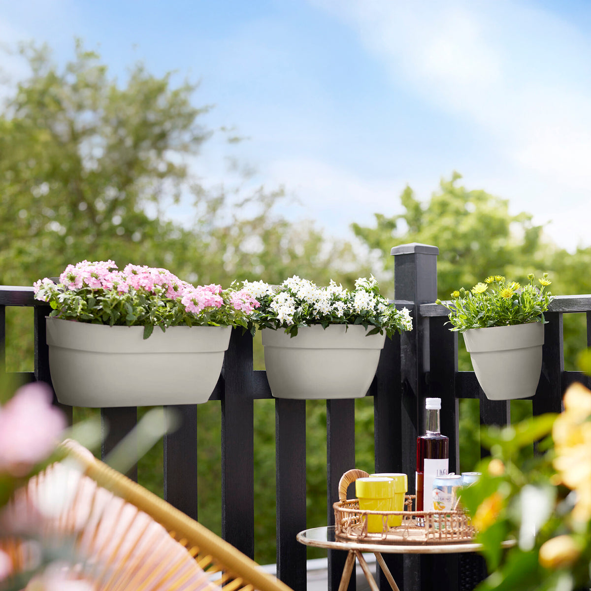  - Balconière Vibia Campana easy hanger large Blanc soie ELHO - Jardinières et bacs à fleurs