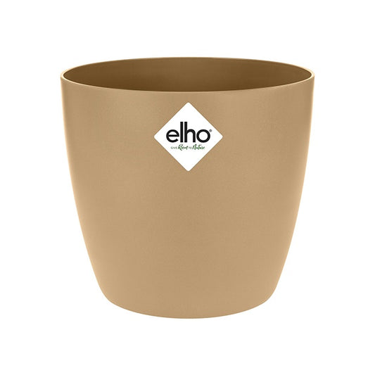 Elho Cache-pot Brussels rond brun cookie - Bakker