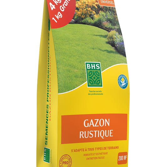 Gazon rustique et engrais- 1 kg, 40m² BHS - Bakker