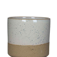 Mica pot de fleurs Lester rond blanc - Pot pour l'intérieur - Grands pots d'intérieur