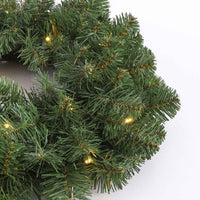 Couronne de Noël ‘Norton’ avec des lumignons LED - Décorations de Noël