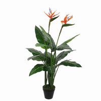 Strelitzia artificiel avec pot décoratif - Plantes vertes artificielles