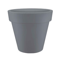 Elho pot de fleurs Pure rond gris - Pot pour l'intérieur et l'extérieur - Elho