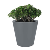 Elho pot de fleurs Pure straight rond gris béton - Pot pour l'intérieur et l'extérieur - Marques