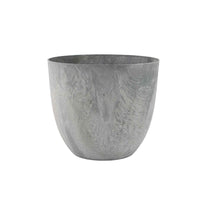 Artstone pot de fleurs Bola rond gris - Pot pour l'intérieur et l'extérieur - Petits pots d'intérieur