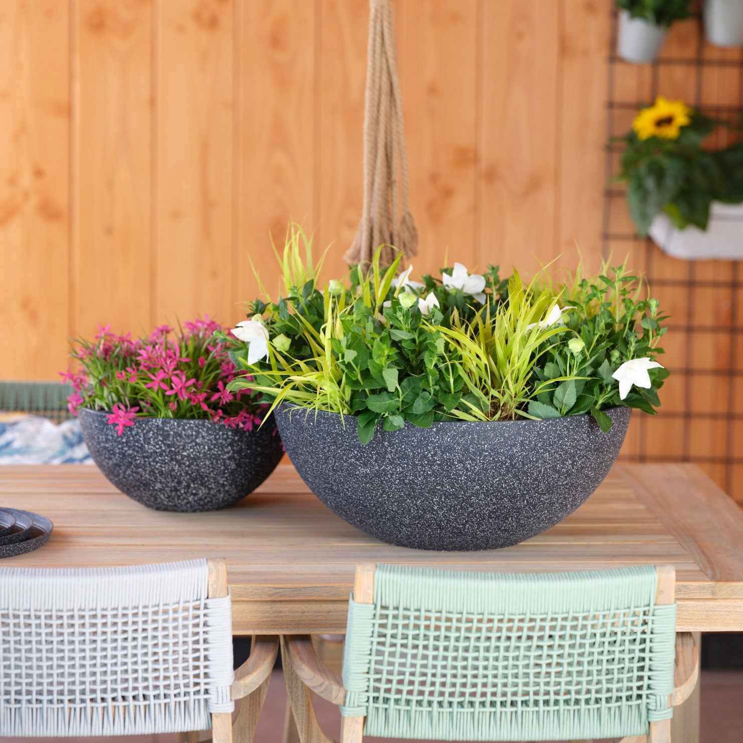 TS pot de fleurs Nova noir - Pot pour l'extérieur - Jardinières et bacs à fleurs