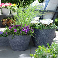 TS pot de fleurs Nova noir - Pot pour l'extérieur - Pots d'extérieur en plastique