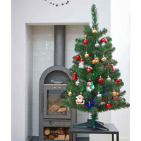 Black Box Sapin de Noël artificiel 'Joy' avec éclairage LED + décorations de Noël - 90 cm - Idée cadeau de Noël