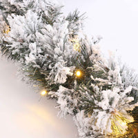 Guirlande de Noël artificielle enneigée 'Dinsmore' blanc - Collection de Noël