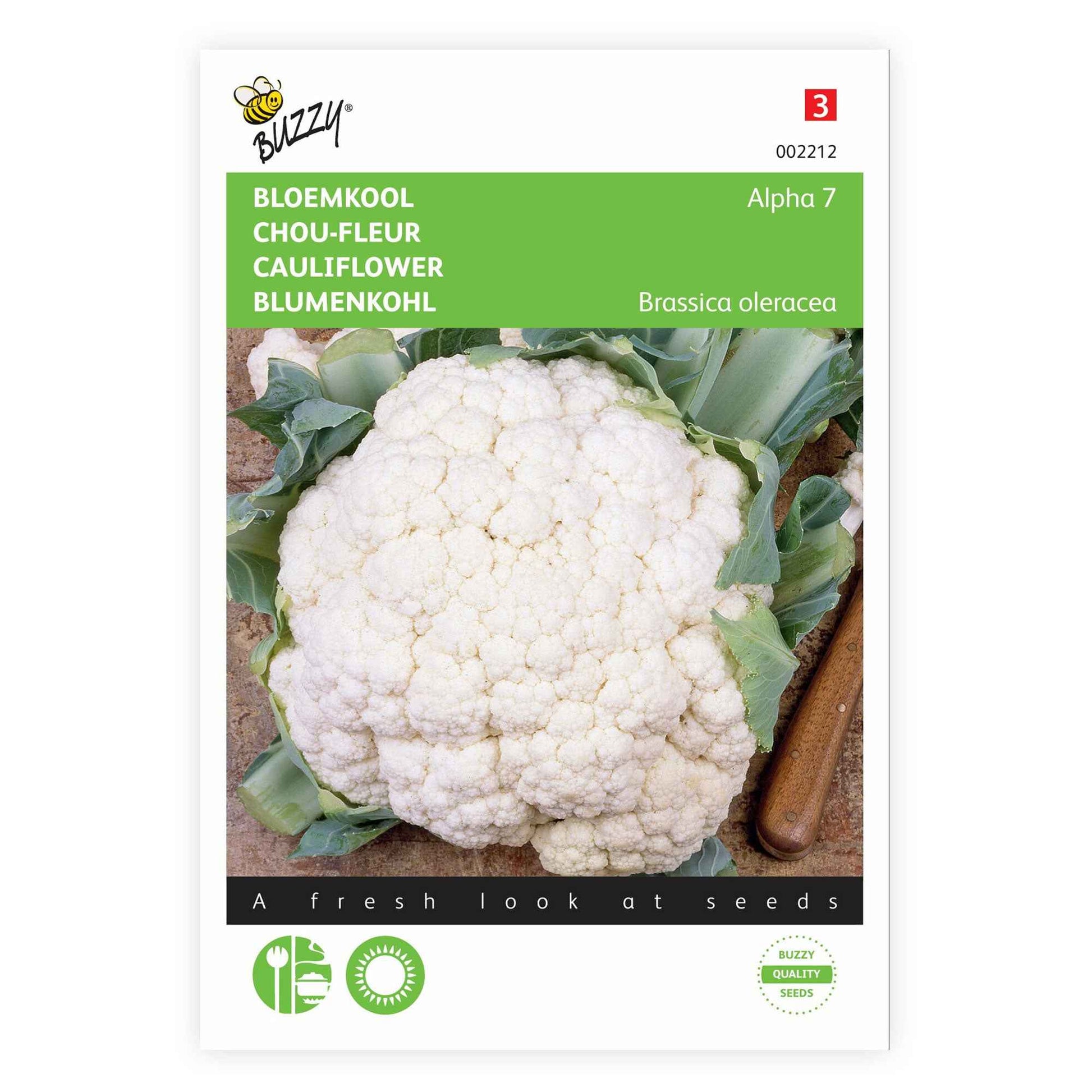 Chou-fleur Brassica 'Alpha' 20 m² - Semences de légumes - Graines de Légumes