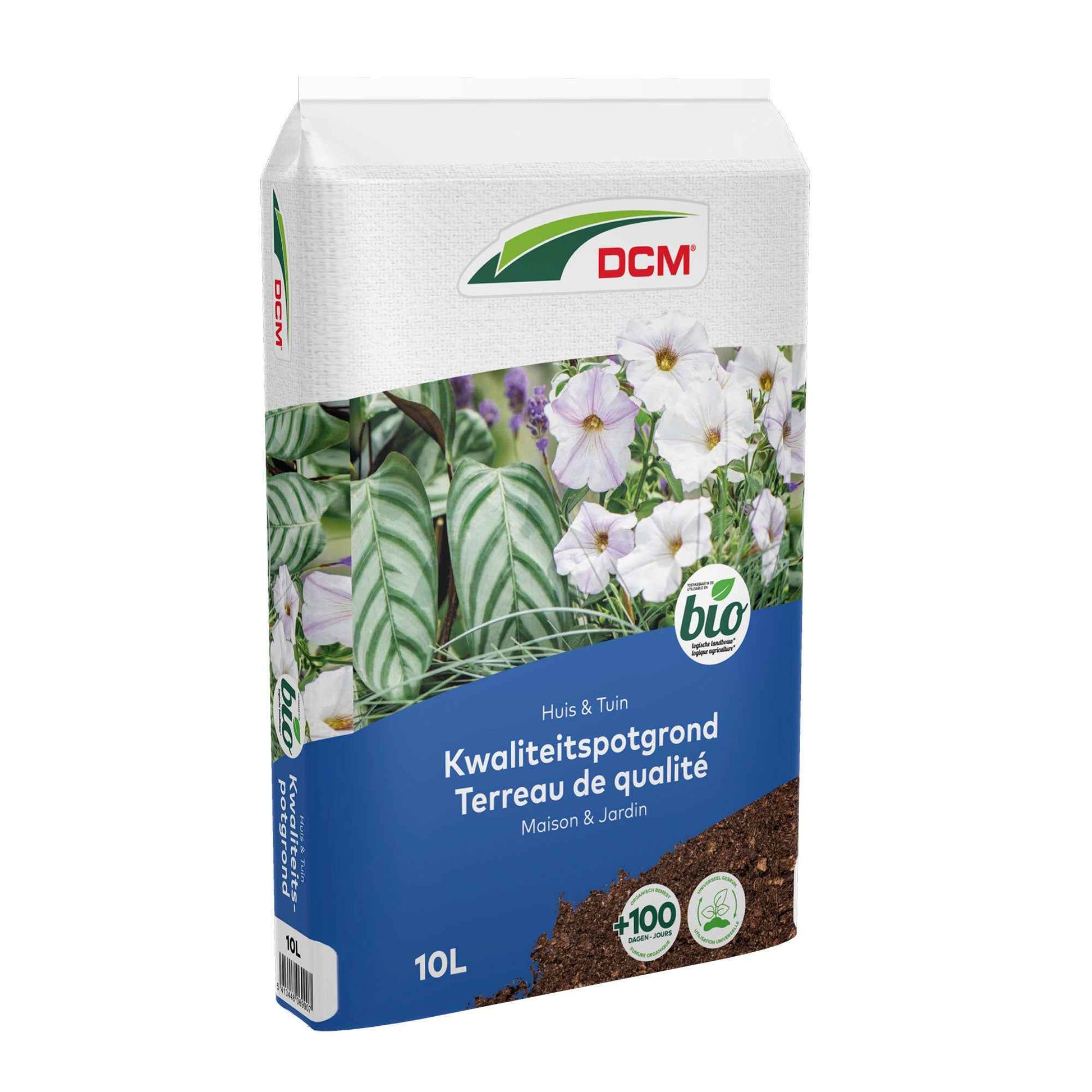Terreau pour plantes d'intérieur et de jardin - Biologique 10 litres - DCM - Engrais et amendements