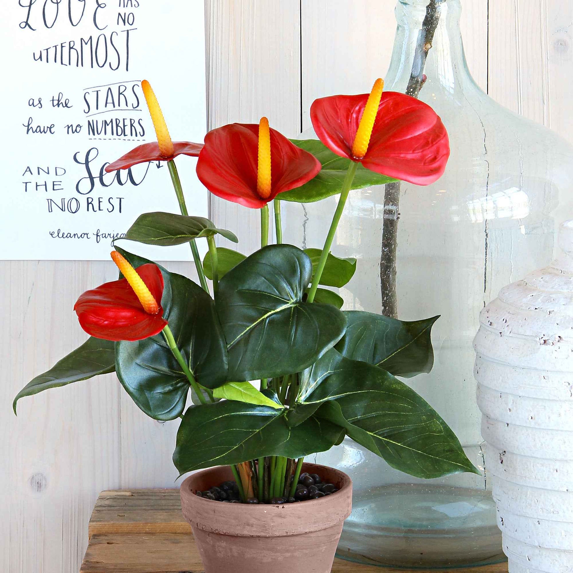 Anthurium artificiel Rouge - Plantes artificielles populaires